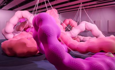 Oozing, squidgy, erupting forms come alive at Hayward Gallery
