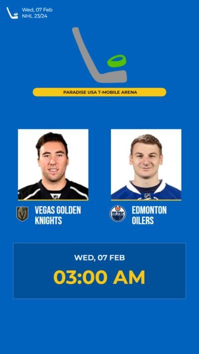 Vegas Golden Knights defeat Edmonton Oilers with a score of 3-1