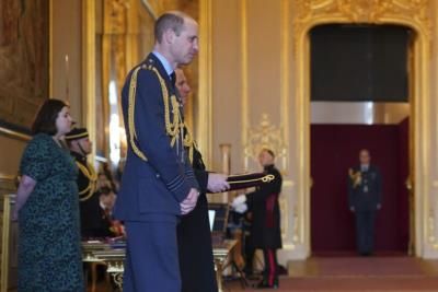 Prince William conducts investitures following family health announcements