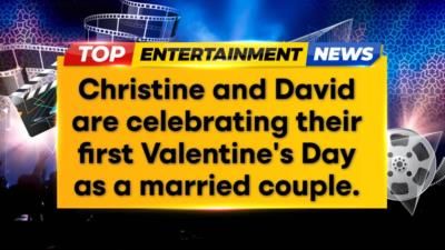 Christine Brown and David Woolley's First Valentine's Day as Married Couple
