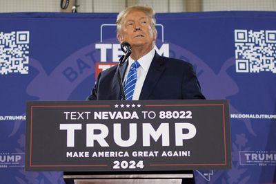 On Caucus Day in Nevada, Trump's pitch is all about November