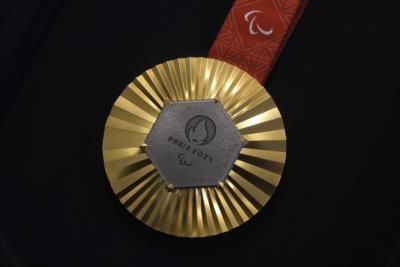 Paris Olympics Medals Inlaid with Eiffel Tower Iron Chunks