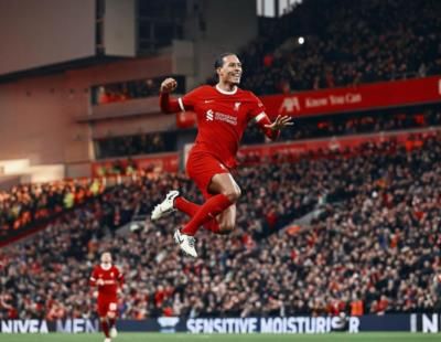 Virgil van Dijk and teammates revel in football victory