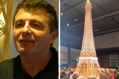 “Big Disillusion”: Man Responds After His 23ft Eiffel Tower Made Of Matches Is Disqualified From Record