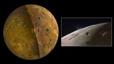 NASA's Juno probe sees active volcanic eruptions on Jupiter's volcanic moon Io (images)