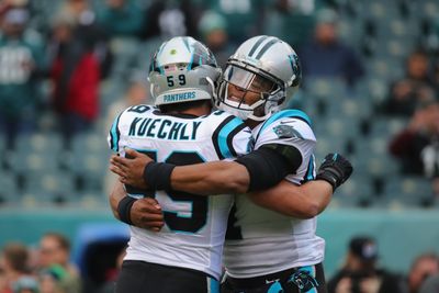 WATCH: Luke Kuechly surprises Cam Newton during live stream at Super Bowl