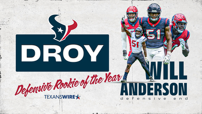 Texans sweep rookie awards as Will Anderson is Defensive Rookie of the Year