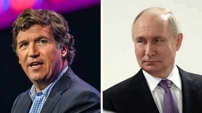 Tucker Carlson, the fired Fox News star, makes bid for relevance with Putin interview