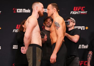 UFC Fight Night 236 official weigh-in highlights, photo gallery