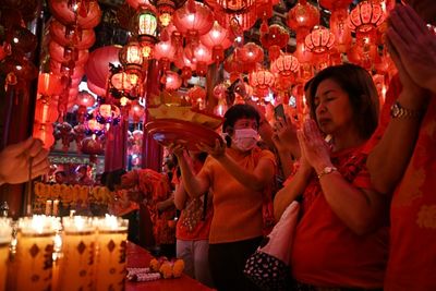 'Buzzing' Bangkok Celebrates Lunar New Year