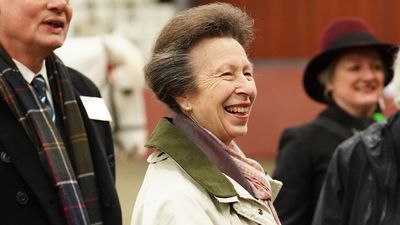 Princess Anne wears her late mother's jacket for the first time in public, in a touching tribute to Queen Elizabeth II