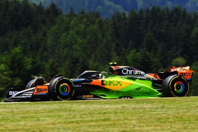 Why do F1 cars run flow-vis paint and aero rakes in testing?
