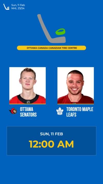 Ottawa Senators defeat Toronto Maple Leafs in an intense match