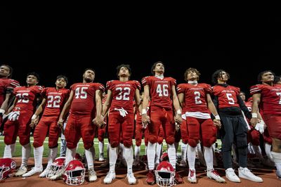 High school football players, survivors of Maui wildfires, are honored at Super Bowl