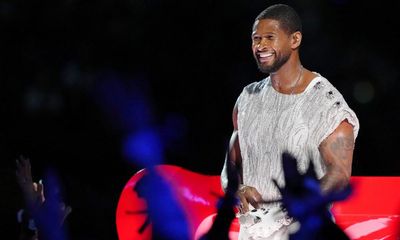 Usher’s Super Bowl half-time show review – a frenetic, daring nostalgia tour