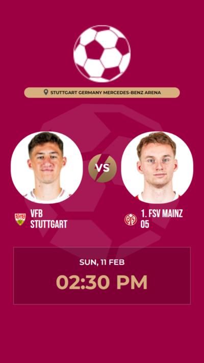 VfB Stuttgart defeats 1. FSV Mainz 05 with a 3-1 victory