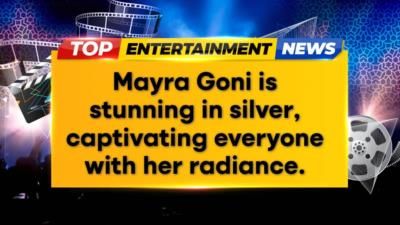 Mayra Goni: A Glowing Vision in Silver, Gracing the Stage
