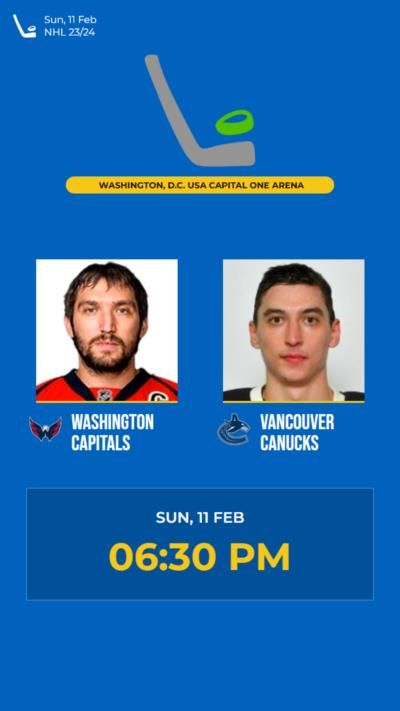 Vancouver Canucks defeat Washington Capitals 3-2 in intense NHL matchup