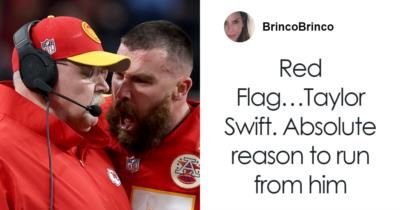 Travis Kelce's aggression raises concerns about his relationship with Taylor Swift
