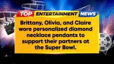 Super Bowl WAGs rock personalized diamond necklaces to support partners