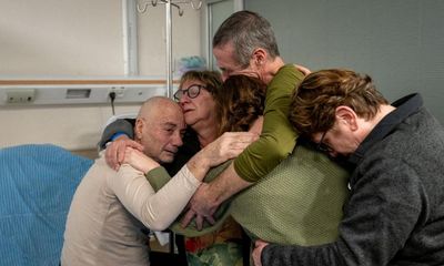 Thin, pale, but happy: freed Israeli hostages reunited with family