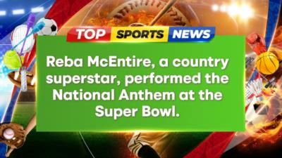 Reba McEntire delivers stunning rendition of National Anthem at Super Bowl
