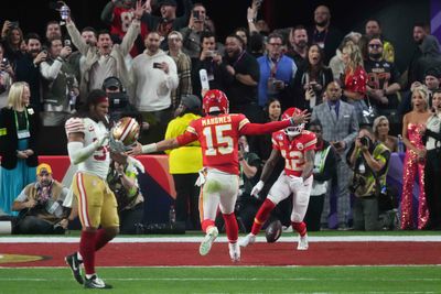 Mics captured Patrick Mahomes and Chiefs’ euphoria after final play that won the Super Bowl