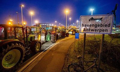 Farmers’ protests continue across Europe as tractors head to Antwerp port – as it happened