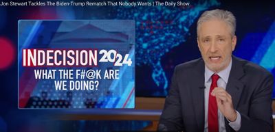 Jon Stewart (Not So Subtly) Calls for Dems to Replace Joe Biden in 'Daily Show' Return (Full Video)