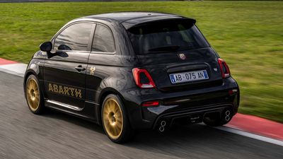 This Abarth 695 Has Gold Wheels And Stacked Exhaust Tips