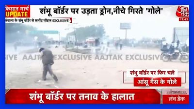 Covering Shambhu border chaos, Aaj Tak reporter says ‘hit by bullet’