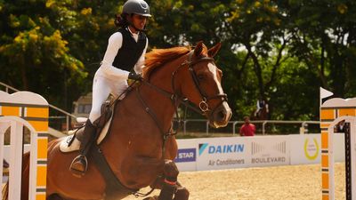 Coimbatore showjumper wins laurels at the Junior National Equestrian Championship