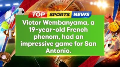 French phenomenon Victor Wembanyama dominates with historic performance against Raptors