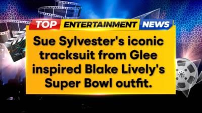 Blake Lively's Super Bowl outfit sparks nostalgic Sue Sylvester comparison