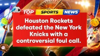 Houston Rockets secure victory with disputed foul call in final seconds