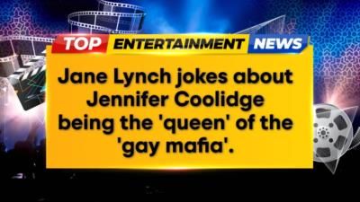 Jane Lynch praises Jennifer Coolidge as queen of the gay mafia.