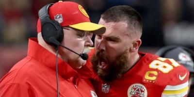 Travis Kelce's outburst at Super Bowl caught on camera
