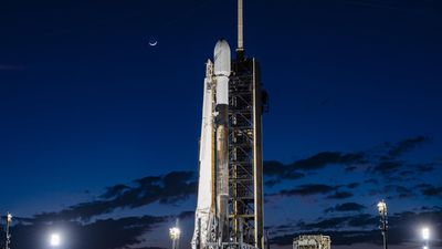What time is SpaceX's IM-1 private moon lander launch for Intuitive Machines on Feb. 14?