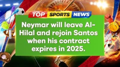 Neymar to Leave Al-Hilal, Join Santos in 2025: Report