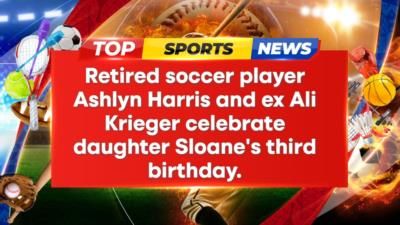 Ashlyn Harris and Ali Krieger celebrate daughter Sloane's third birthday