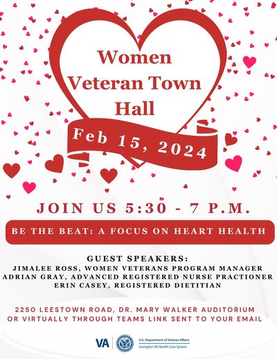 Lexington VA to hold town hall Thursday for women veterans