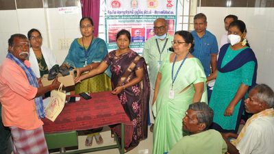 Senior citizens with deformities due to leprosy screened in Ranipet