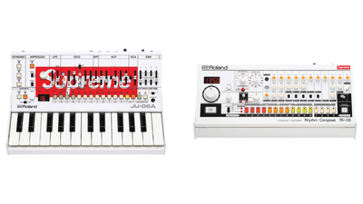 Roland teams up with streetwear brand Supreme on special editions of JU-06A and TR-8