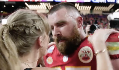 Mic’d-up video showed what a grateful Travis Kelce told Taylor Swift during their post-Super Bowl embrace