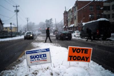 Former Congressman Suozzi leads in high stakes special election