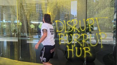 Woodside protester ordered to pay for paint damage