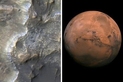 New Evidence From Mars Points To Possible Life Near Ancient Mile-Deep Lake And Active Volcanoes