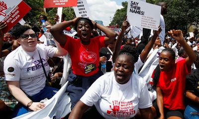 ‘Dark Valentine’ day in Kenya, as nationwide vigils mark grim toll of murdered women and girls