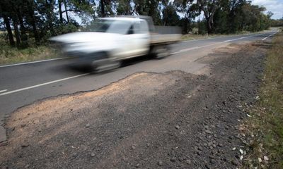 ‘Filling potholes with rocks’: the $2bn task to repair NSW’s flood-damaged roads