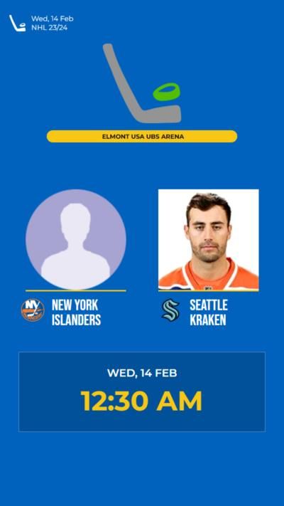 Seattle Kraken tops New York Islanders in NHL showdown, 2-1